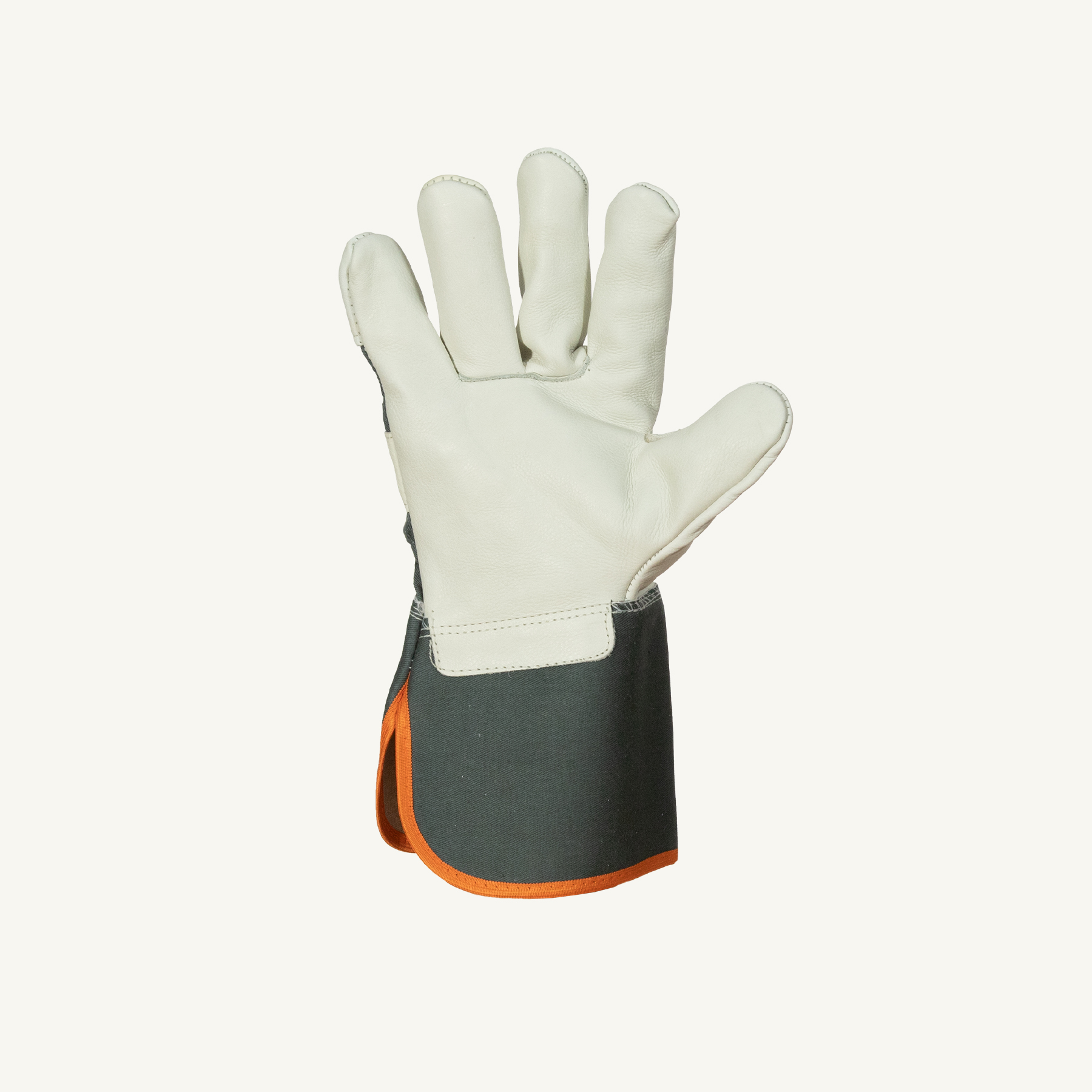 Superior Glove® Endura® Cowgrain Leather Fitters Work Gloves w/ Rubberized Cuff #76GR